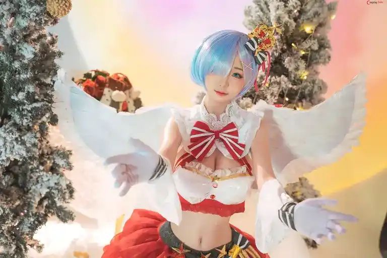 Nekokoyoshi - Cosplay Rem Christmas Red