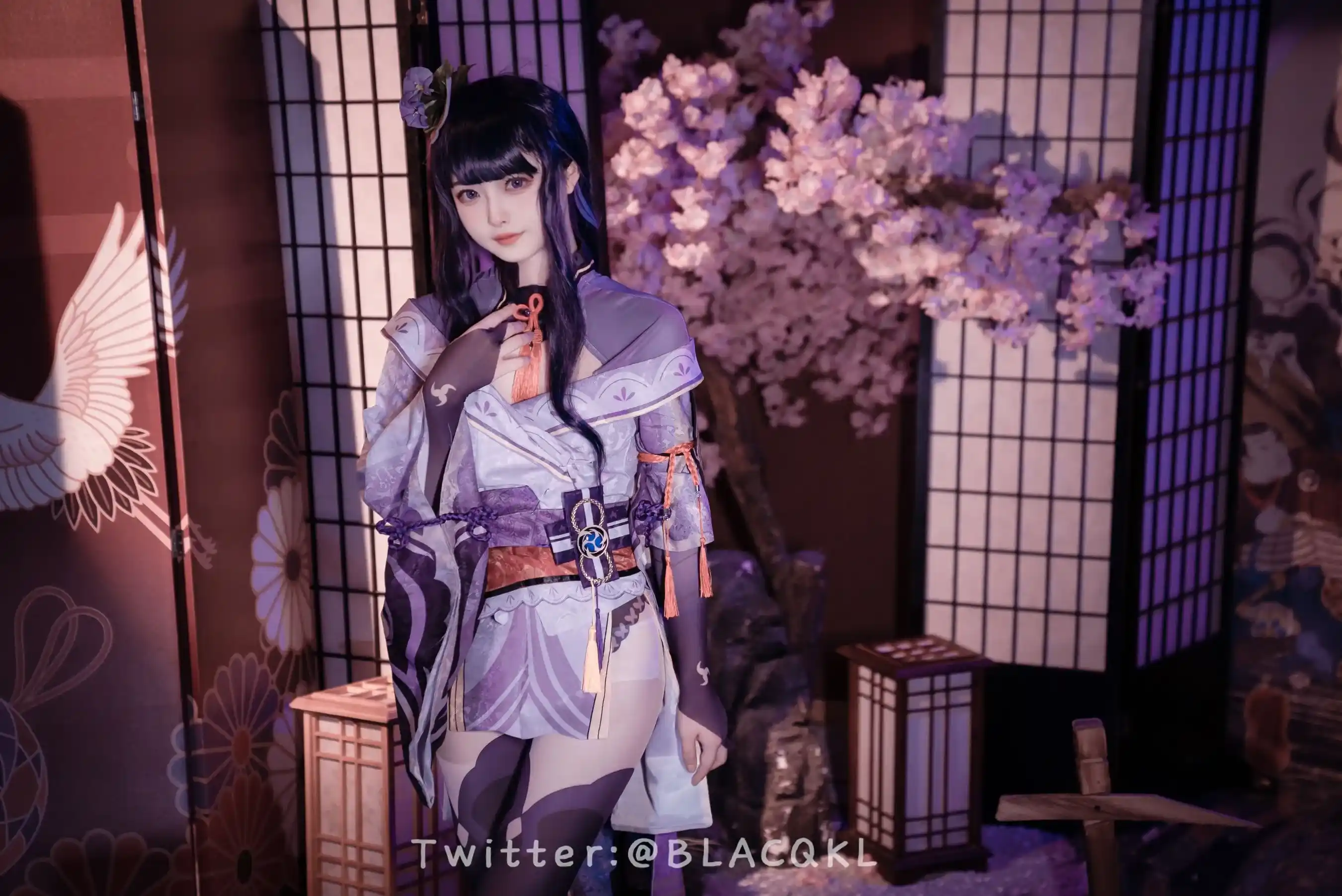 Blacqkl Cosplay Raiden Shogun Genshin Impact