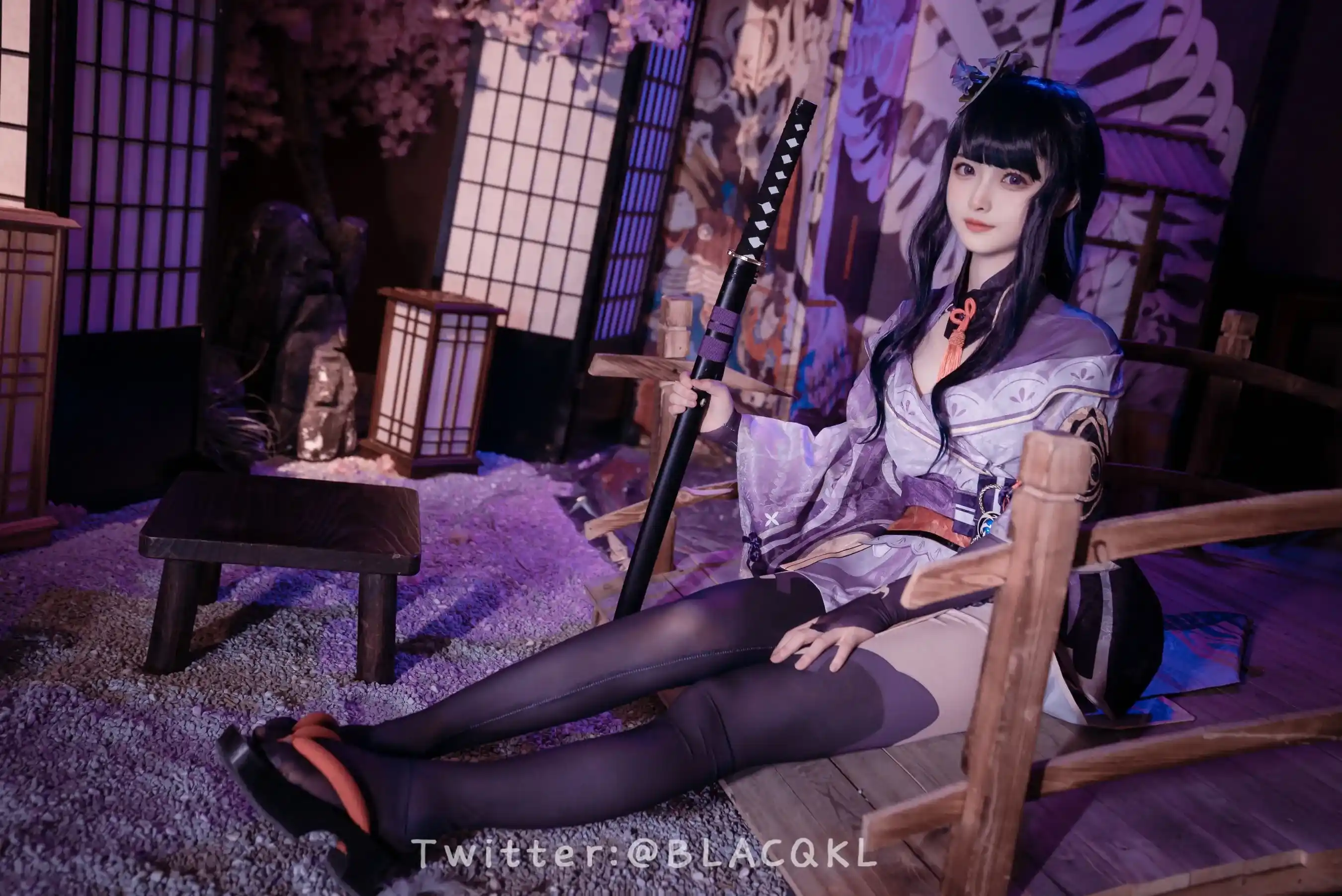 Blacqkl Cosplay Raiden Shogun Genshin Impact