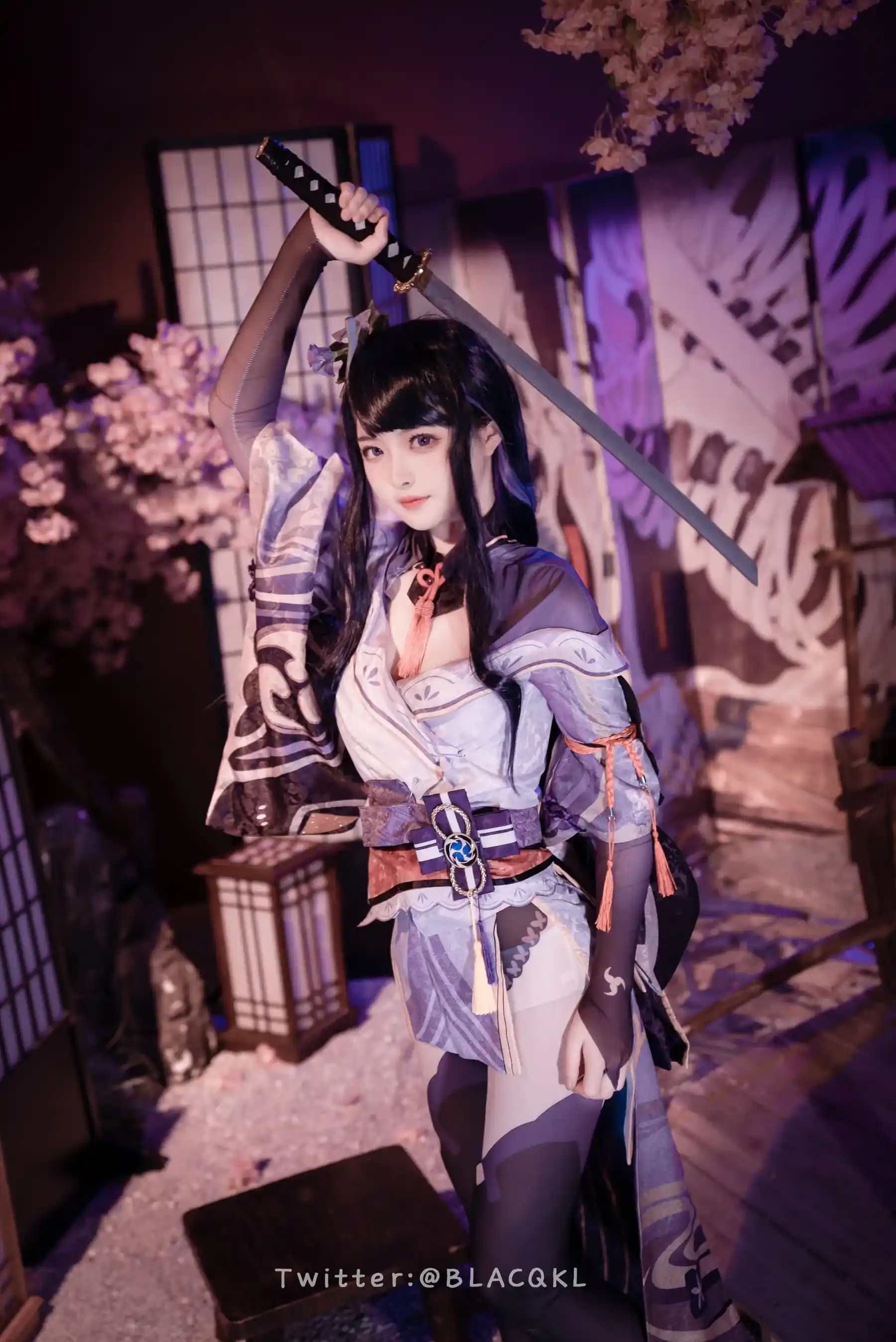 Blacqkl Cosplay Raiden Shogun Genshin Impact