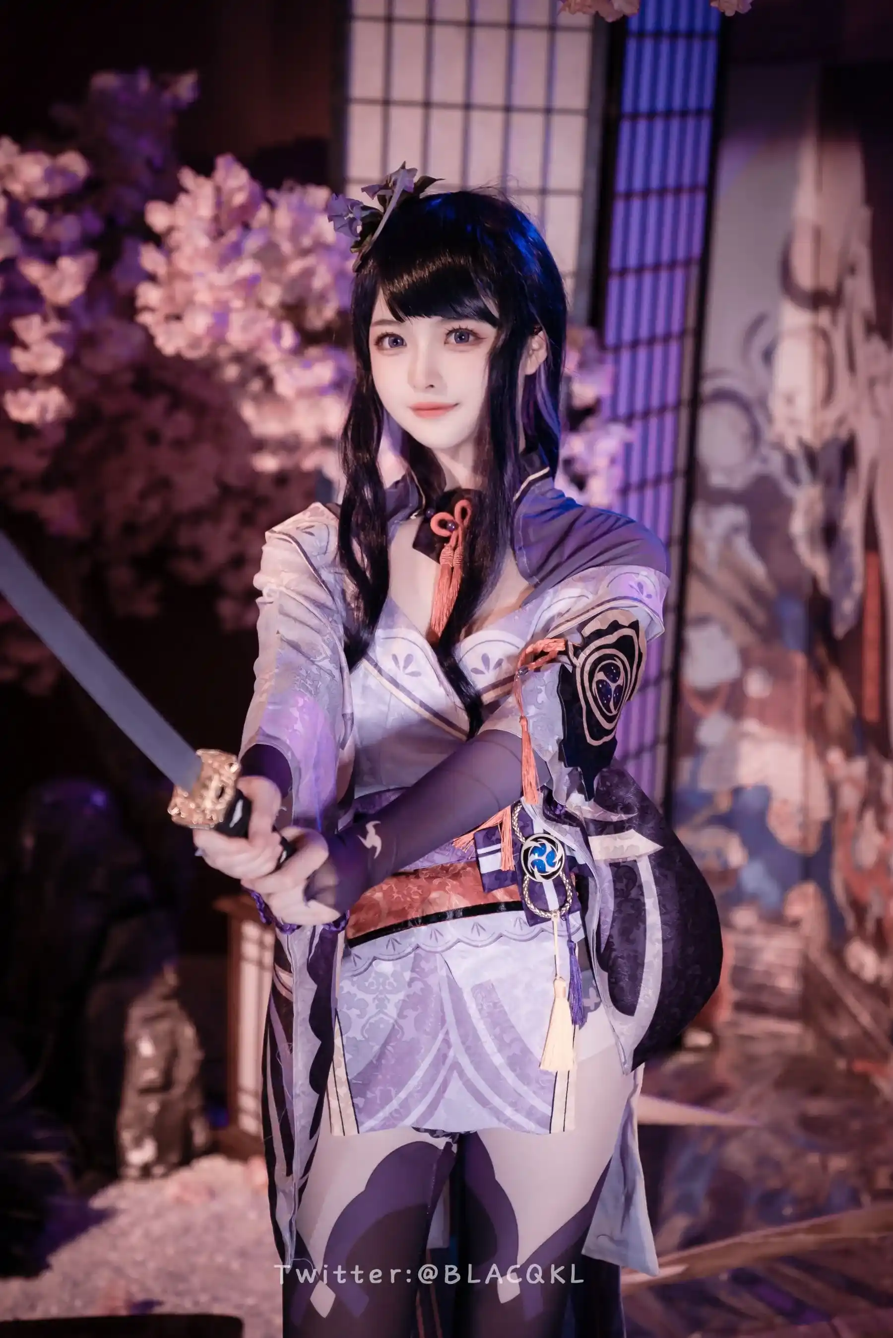 Blacqkl Cosplay Raiden Shogun Genshin Impact