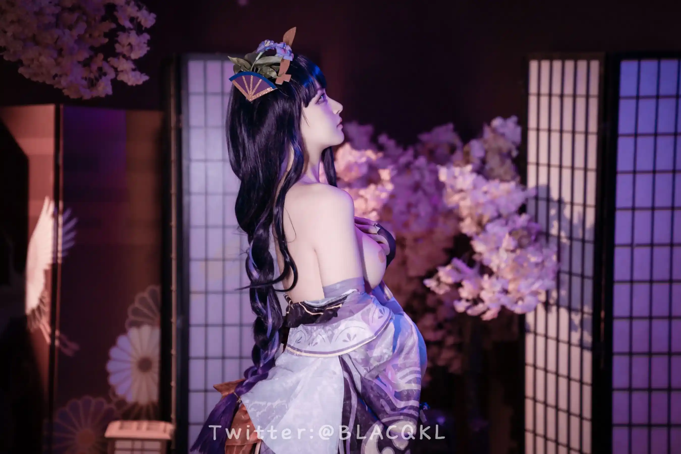 Blacqkl Cosplay Raiden Shogun Genshin Impact