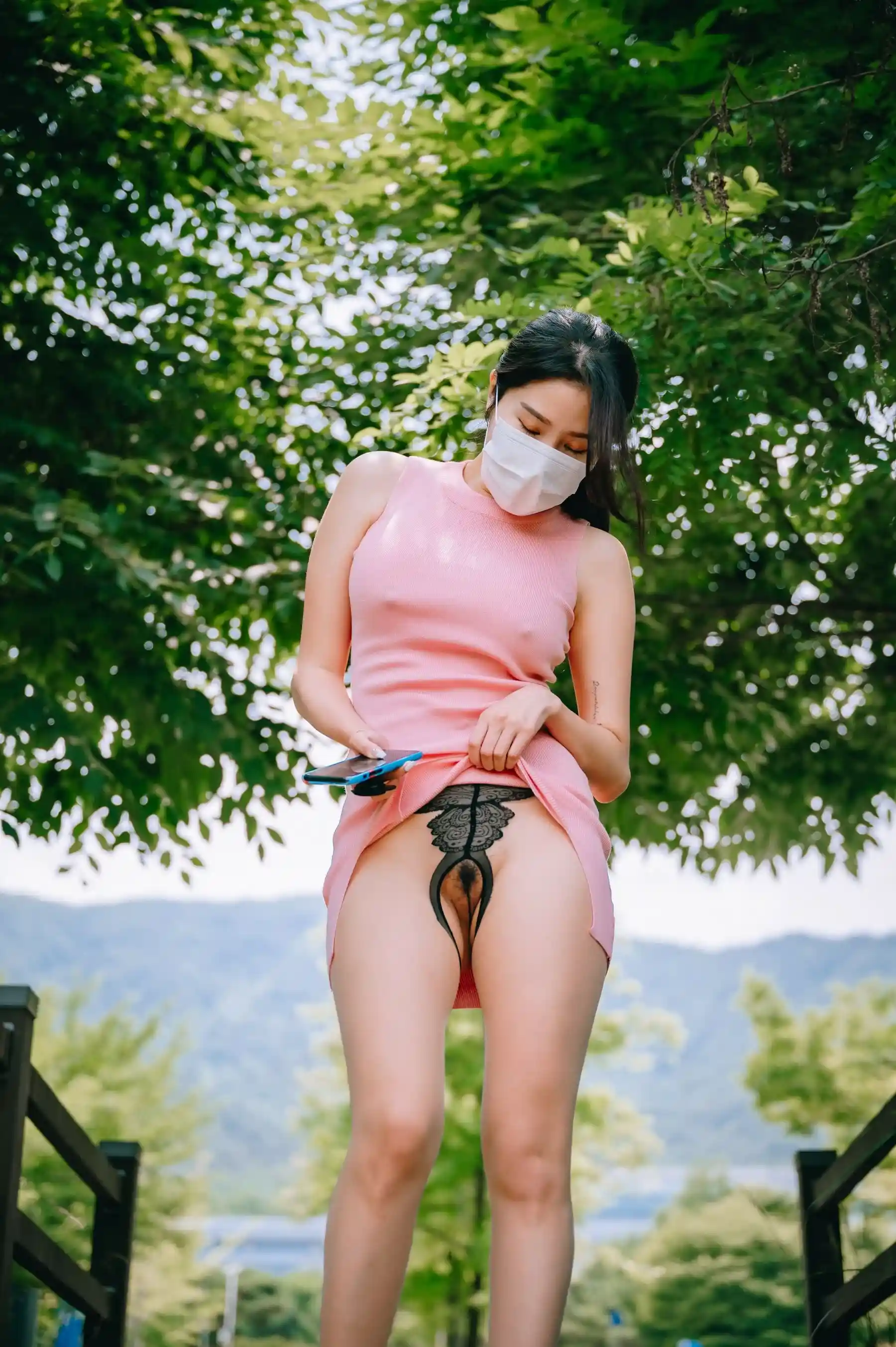 Jena Sis Exhibitionist nude photo set of a Korean model